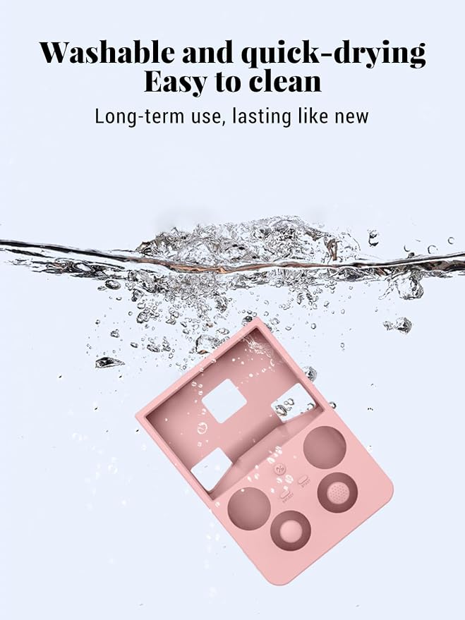 for ANBERNIC RG 477V Retro Handheld Game Protective case,Soft Silicone Shock-Absorbing Design,Waterproof and Portable,Includes 4 Button caps for rg477v, Pink - Image 4