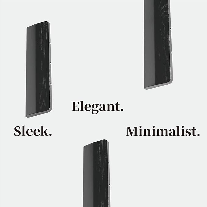 Faluber Wooden Wrist Rest with Black Lacquered -Mini Size Pack of 2 -Black Coating -Mechanical Gaming Keyboard Ergonomic Palm Rest -7 Inches/20mm Thick (Twin Mini Pack, Black Lacquered) - Image 4