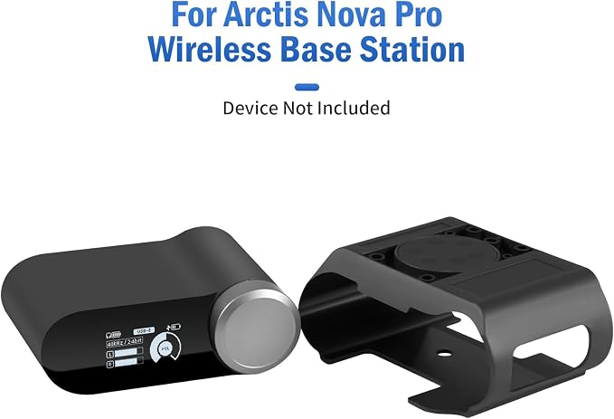 Under Desk Mount for SteelSeries Arctis Nova Pro, Elite and Omni Wireless Gaming Headset, Magnetic Holder for Arctis Nova Pro Wireless Base Station - Image 2