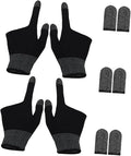 GALPADA 2pairs Mobile Gaming Finger Sleeves Breathable Gloves for Gamers Comfortable Fit Gaming and Billiards Nonslip Design for Enhanced Control by GALPADA