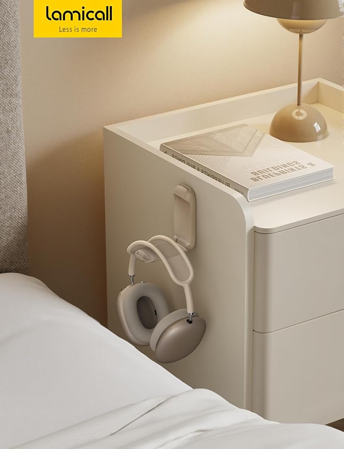 Lamicall Headphone Stand, Sticky Headset Holder, Foldable Headphone Holder - Image 7