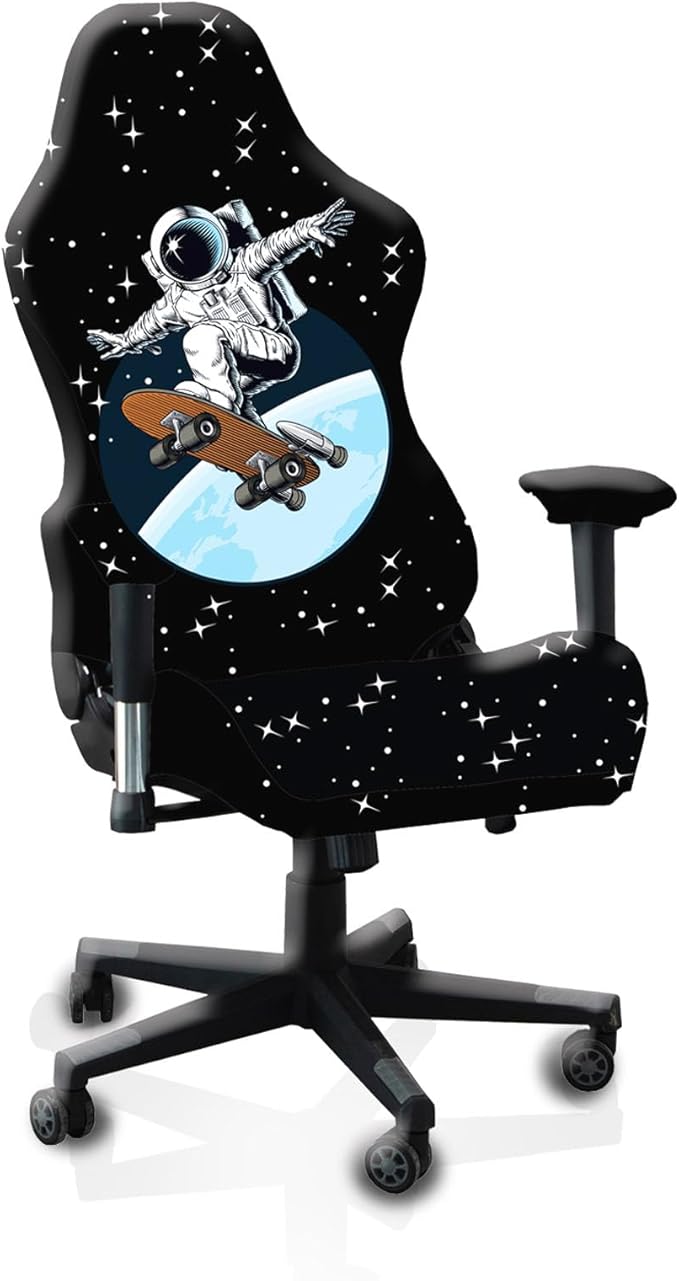Gaming Chair Covers, 3D Printing Stretch Fit Scratch Resistant | Easy to install, Soft Breathable, Cat Scratch Proof, Washable Gaming Chair Seat Cover with Armrest Cover (No Chairs)(G) by Unknown
