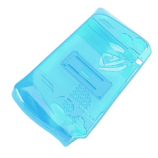 Clear Shockproof TPU Protective Case for ROG Ally Handheld 2023, Transparent Game Console Cover with Foldable Stand and Non - Slip Grip for Gaming Comfort (Transparent Blue) - Image 7