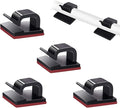 SOULWIT 50 Pcs Self Adhesive Cable Management Clips, Cable Organizers Sticky Wire Clips Cord Holder for TV PC Laptop Ethernet Cable Desktop Home Office (Black) by SOULWIT