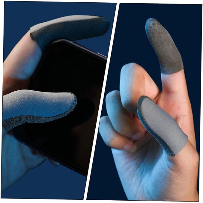 VILLCASE 2pairs - Finger Sleeves for Gaming Breathable Non- Finger Protectors Flexible Touchscreen for Smooth Gaming Lightweight - Image 3