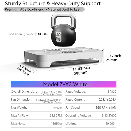 X3 USB Cooling Fan, 18dB Ultra-Quiet 140mm USB PC Fan with Built-in Cable & One-Touch Switch for Router, Receiver, Amplifier, DVR, PlayStation, Xbox, Computer Cabinet Electronics Cooling - Image 7