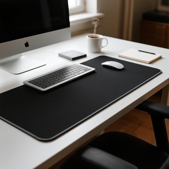 JIALONG Large Gaming Mouse Pad, Extended Mousepad with Grey Stitched Edges, XXL Desk Mat, Big Computer Keyboard Mat for Gaming and Office, 35.4 x 15.7 inches - Image 9