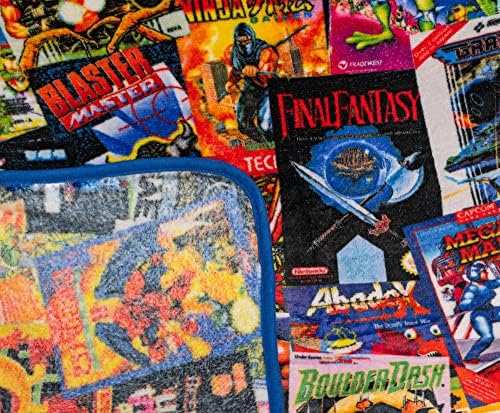 8-Bit Armageddon Retro Video Games Fleece Throw Blanket | Plush Soft Polyester Cover for Sofa and Bed, Cozy Home Decor, Luxury Room Essentials | Novelty Gifts for Adults and Kids | 45 x 60 Inches - Image 2