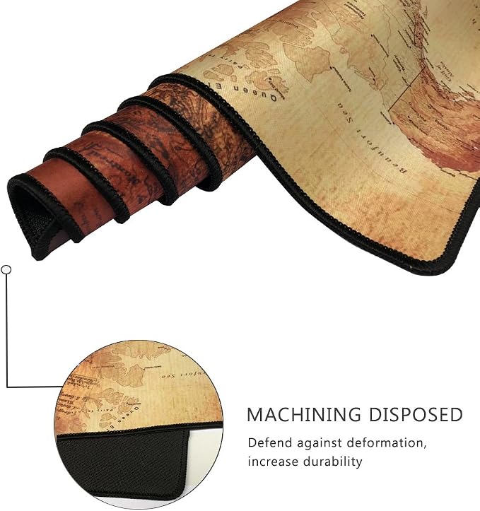 XXL Professional Large Mouse Pad& Computer Game Mouse Mat (35.4x15.7x0.1IN, Compass) - Image 3