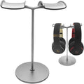 Dual Headphone Stand for Desk | Stable, Portable, Space Saving, Multi Headphone Holder, Home, Office, Desktop, Gaming Setup by HosannCentury