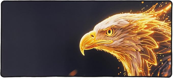 XXL Gaming Mouse Pad 35.4x15.7 Professional Large Mouse Pad & Computer Game Mouse Mat-90x40 Eaglecmh by Cmhoo