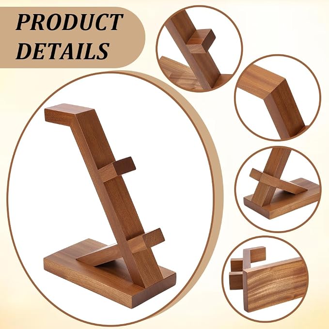peacoblue Wooden Game Controller and Headphone Hanger Holder–Universal Gaming Desk Compatible with Xbox PS5 PS4 Switch, Headset Stand with Storage Rack Gifts for Gamers Teens Boys Men Boyfriend - Image 5