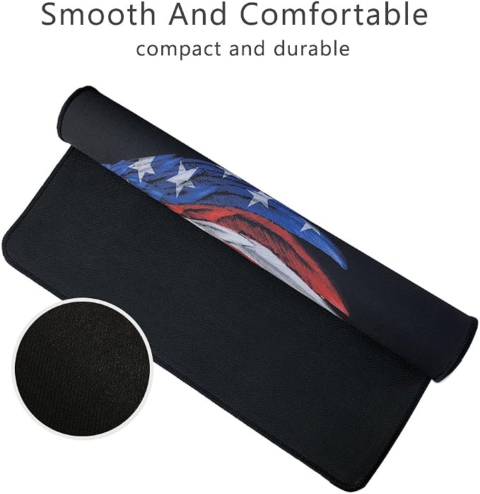 XXL Professional Large Mouse Pad & Computer Game Mouse Mat (35.4x15.7x0.1IN, US Eagle) - Image 4