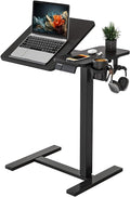 YIHAYO 24 x 16 Inches Electric Adjustable Overbed Bedside Table, Black by YIHAYO