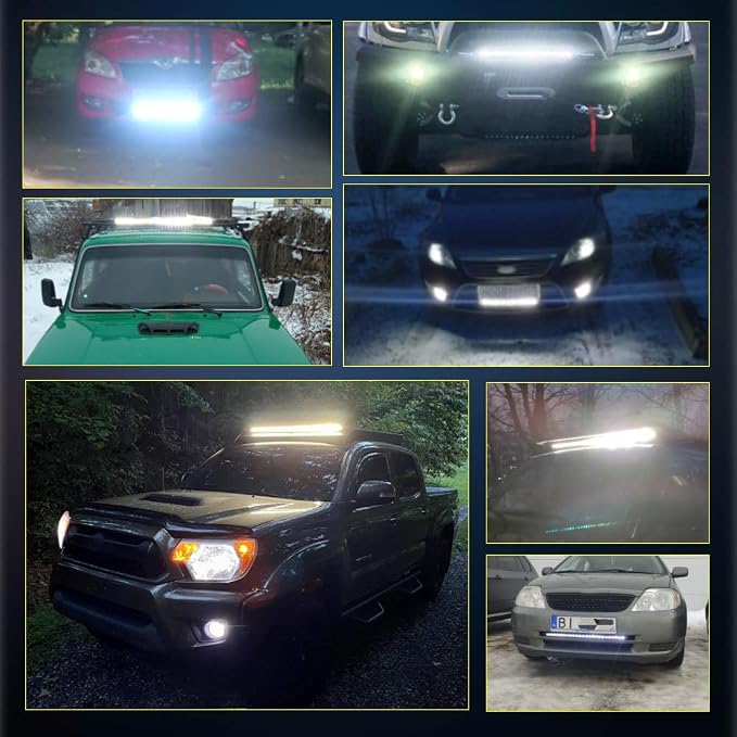 CO LIGHT Led Light Bar Single 44 inch Slim Single Row Lightbar Driving Combo Beam Off Road Work Lights with Mounting Brackets & 6D Reflectors for Truck, Car, Cabin, Boat, ATV, UTV - Image 8