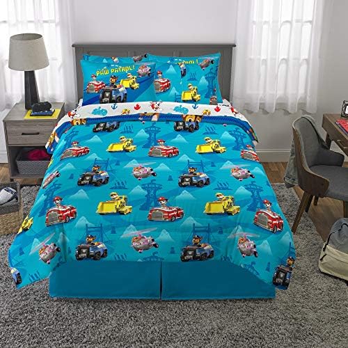 Franco Kids Bedding Super Soft Comforter and Sheet Set with Sham, 7 Piece Full Size, Paw Patrol - Image 6
