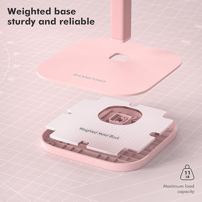 Headphone Stand, Desktop Headset Holder Desk Earphone Stand Aluminum Headset Hanger Headphone Rack Stand to Hold Earphones Such as Airpods Max, Sony, Beats, Bose, Razer, HyperX(Pink) - Image 4