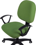 Smiry Office Computer Chair Covers for Desk Rotating Chair Protector | Stretch Jacquard Removable Washable Universal Slipcovers, Seat + Backrest Cover, Olive Green by Smiry