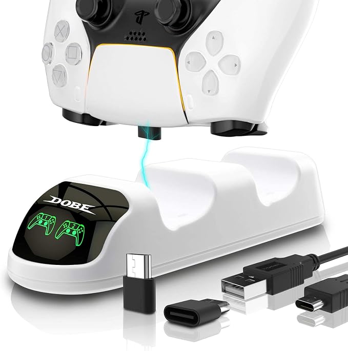 Game Card Box Storage Stand for PS5,PS5 Controller Charger, Controller Charger Station - Image 3