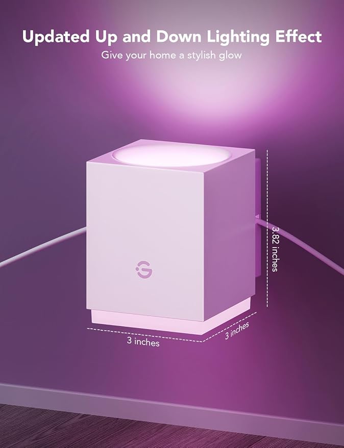 Govee Cube Wall Sconces, RGBIC LED Wall Light Works with Alexa, 15ft - Image 8