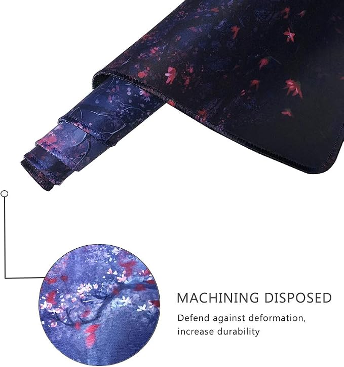 XXL Professional Large Mouse Pad & Computer Game Mouse Mat (35.4x15.7x0.1IN, 90x40 Forest) - Image 3