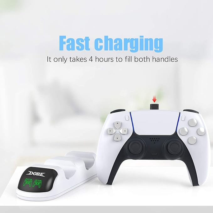 Game Card Box Storage Stand for PS5,PS5 Controller Charger, Controller Charger Station - Image 9