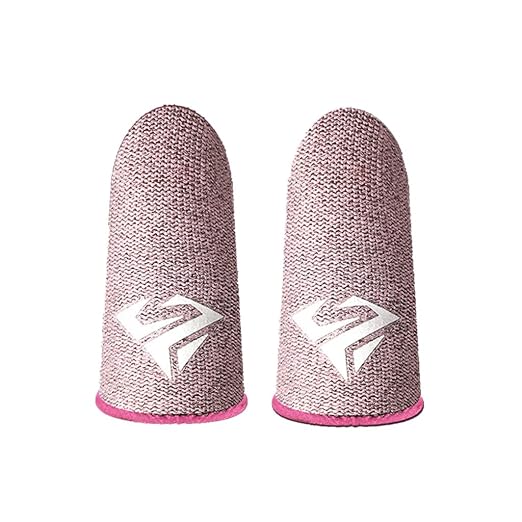2Pcs Breathable Gaming Finger Sleeves Game Gloves Anti-Sweat Thumb Finger Cots Fingertip Cover for Mobile Games/COD / / ROS Gaming Sleeves Cots for Mobile Games Sensitive Touch Feel - Image 5