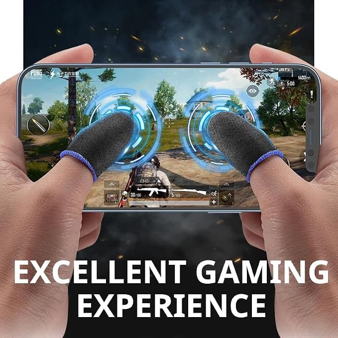Mobile Game Finger Sleeves, Sweat-proof Fingertip Covers - 10 Finger Touchscreen Control, Seamless Thumb, 1 Pair Glove (10 Fingers) - Image 5