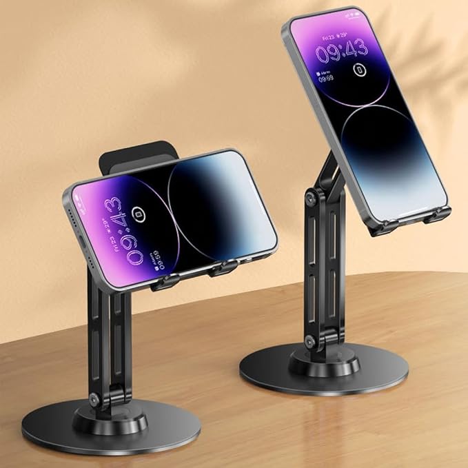 Adjustable Foldable Phone Stand with Not Slip Base for Tablets & Smartphones - Image 6