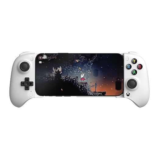 8Bitdo Ultimate Mobile Gaming Controller for iPhone, Apple, Android & Xbox Cloud Gaming, Bluetooth Gamepad with Hall Effect Joysticks, 2 Pro Back Buttons, Officially Licensed (White) by 8BitDo