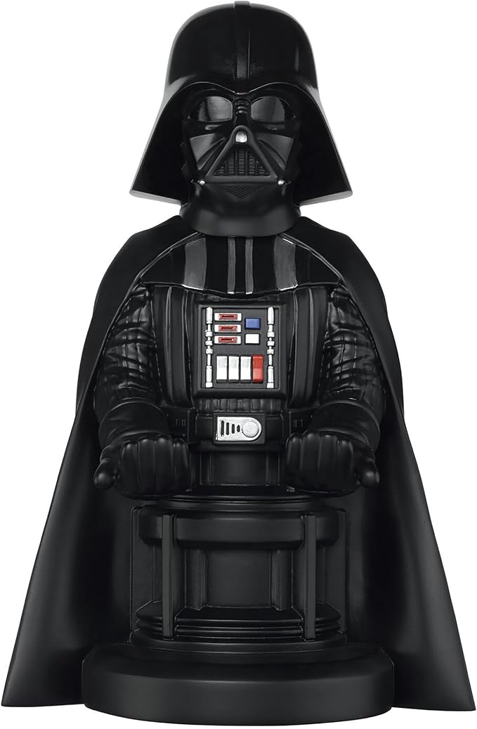 Exquisite Gaming: Star Wars: Darth Vader - Original Mobile Phone & Gaming Controller Holder, Device Stand, Cable Guys, Licensed Figure (Multi-colored) by ExquisiteGaming
