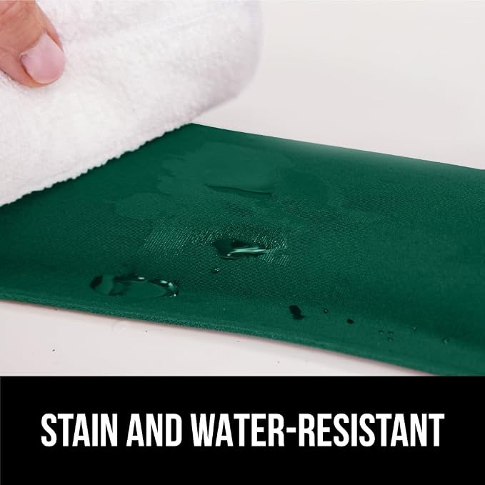 GORILLA GRIP Silky Gel Memory Foam Wrist Rest for Computer Keyboard, Mouse, Ergonomic Design for Typing Pain Relief, Desk Pads Support Hand, Arm, Mousepad Rests, Stain Resistant, 2 Piece, Hunter Green - Image 9