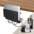 LUKETURE Desk Side Storage, Under Desk Laptop Mount with Cable Tray by LUKETURE