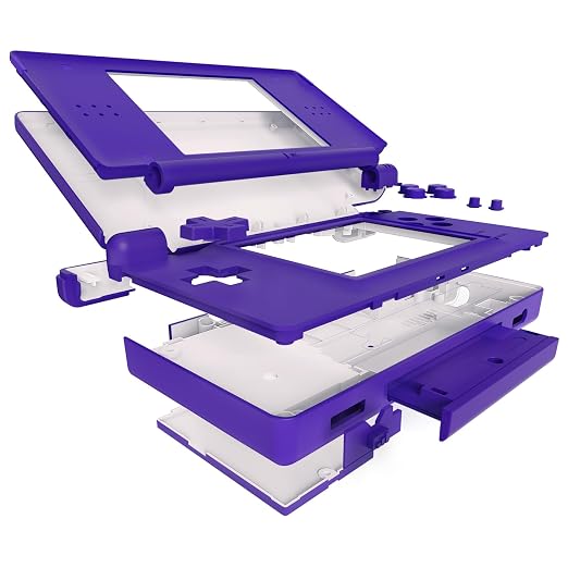 eXtremeRate Purple Replacement Full Housing Shell for Nintendo DS Lite, Custom Handheld Console Case Cover with Buttons, Screen Lens for Nintendo DS Lite NDSL - Console NOT Included - Image 3