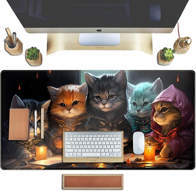 Commander Roleplay Desk Pad Mat Role Gaming XXL Big Mouse Pad Gaming Tabletop Game Gamer Gift - Mousepad XXL Laptop Computer Keyboard Pad with Stitched Edges Anti-Slip Funny Deskpad 31.5x15.7 in - Image 5