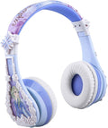 eKids Disney Frozen 2 Bluetooth Headphones with Microphone, Volume Reduced to Protect Hearing, Adjustable Wireless Headphones for School Home Travel, for Fans of Anna and Elsa by eKids