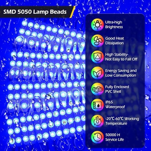 Dyna-Living LED Storefront Lights Window LED Strip Light for Business 80FT - Image 3