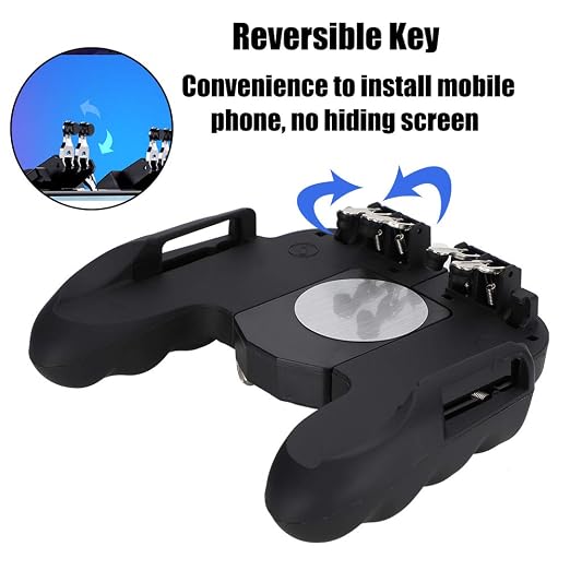 EBTOOLS Gamepad for Smartphone, Games Mobile Controller with Back Shoot, Black Wired Joystick Cooling Fan Dissipation Gamepad with Silicone Pad [video game] - Image 7