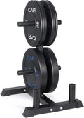 CAP 2-inch Olympic Bumper Plate Weight Set | 100-370 lbs | Multiple Colors | Storage Rack Optional by CAP