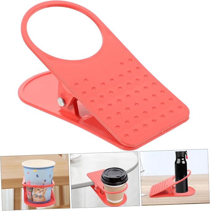 Clamp Storage Mug Storage Clip on Cup Holder Laundry Desk Cup Holder Beach Chair Attachment for Desk Sofa top Office Bathroom Supplies - Image 7