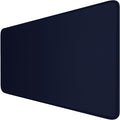 Large Extended Gaming Mouse Pad with Stitched Edges, Durable Non-Slip Natural Rubber Base, Waterproof Computer Keyboard Pad Mat for Esports Pros/Gamer/Desktop/Office/Home - Dark Blue by Hsmienk