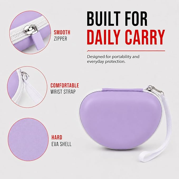 ANKHOH Kids Headphone Case for eKids, for Beats Solo4 Headphones, Purple - Image 6