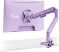 Pixio PS1S Wave Purple Single Monitor Arm Stand Desk Mount - Fits up to 32 inches Monitors and up to 19.8lbs. VESA Compatibility and Integrated Cable Management by Pixio