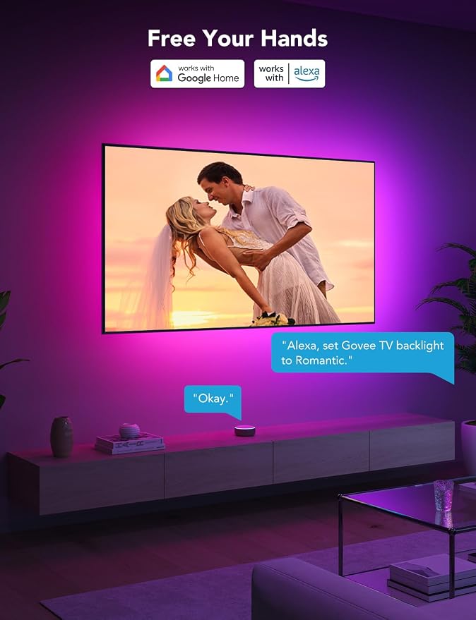 Govee Smart TV LED Backlight Strip, RGBIC for 40-50inch TVs - Image 6