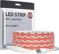 BTF-LIGHTING 5V USB COB LED Strip Lights 6.56FT Red Color for TV by BTF-LIGHTING