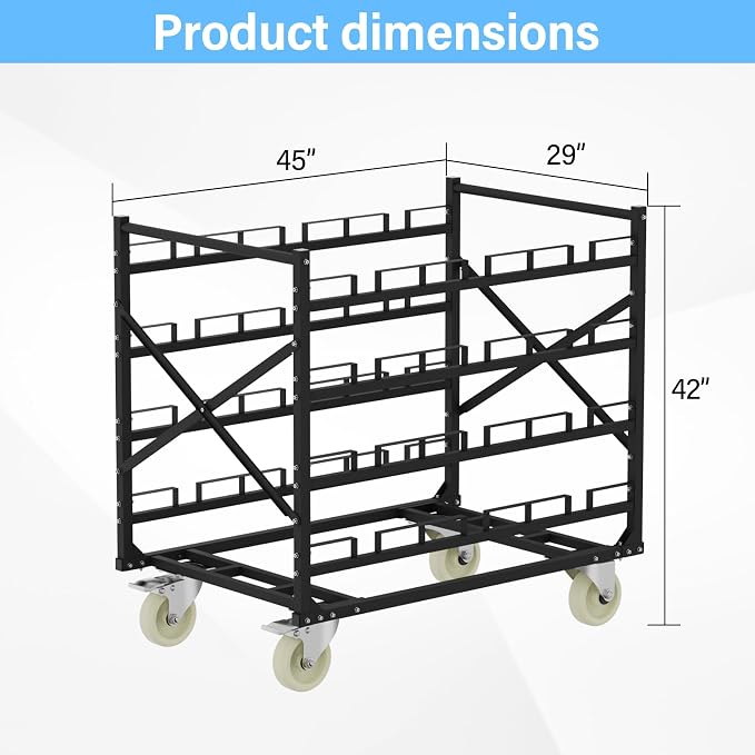 Stanchion Post Cart 12 Posts Ideal for High-Traffic Areas - Image 2