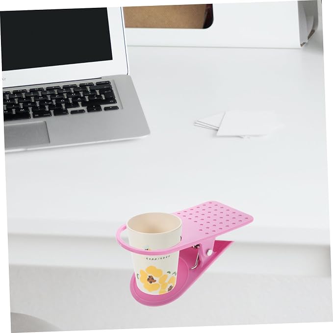 Clamp Storage Mug Storage Clip on Cup Holder Laundry Desk Cup Holder Beach Chair Attachment for Desk Sofa top Office Bathroom Supplies - Image 5