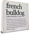 French Bulldog Gifts for Women Men French Bulldog Definition Wooden Decor by Dumyum