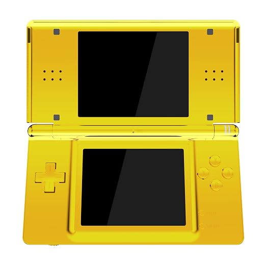 eXtremeRate Chrome Gold Replacement Full Housing Shell for Nintendo DS Lite, Custom Handheld Console Case Cover with Buttons, Screen Lens for Nintendo DS Lite NDSL - Console NOT Included - Image 4