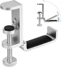 All Aluminum Foldable Headphone Holder - Universal Stand for Gaming PC Accessories, Under Desk Clamp Hook (Silver) by SHINEWIDER
